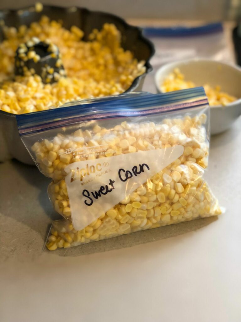 Freezing-Sweet-Corn Freezing Sweet Corn