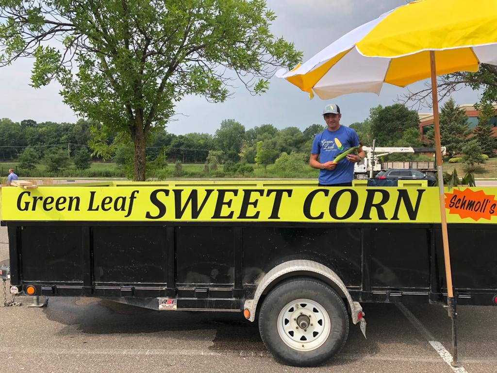 Eden Prairie MN Sweet Corn Stand Green Leaf Sweet Corn