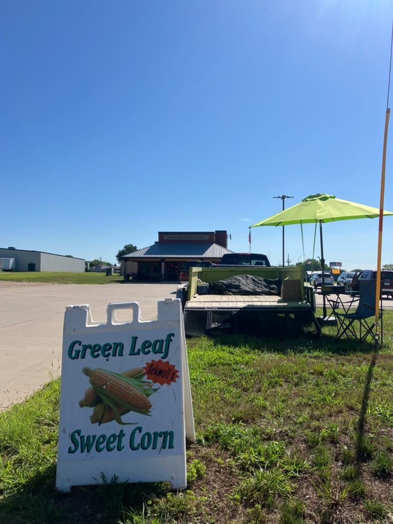 Green Leaf Sweet Corn at Jill's Cafe